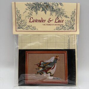 Lavender & Lace Victorian Cross Stitch The First Angel Of Light LL7 Vtg New 1989